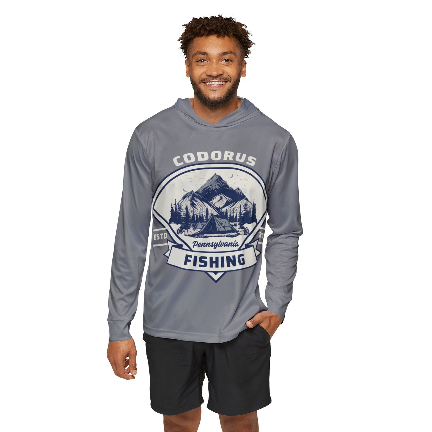 Codorus Fishing Graphic Hoodie - Men's Outdoor Sportswear for Fishing Enthusiasts